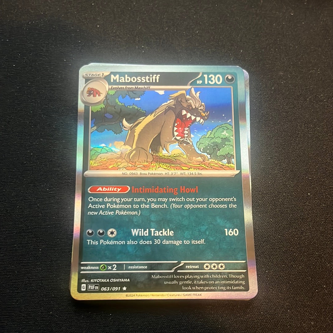 Paldean Fates: Mabosstiff #63 Paldean Fates: Mabosstiff #63